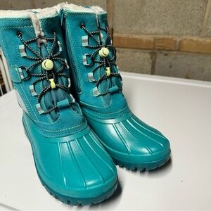 Kids Waterproof Winter Boots - Teal